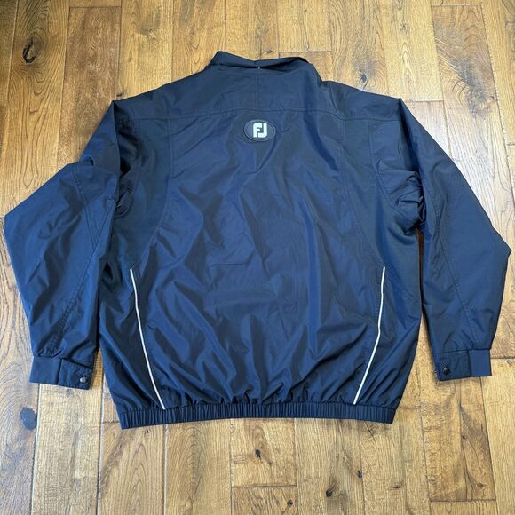 Dryjoys By Footjoy Quarter Zip Golf Pullover Windbreaker Jacket Black Size Large - Picture 5 of 7